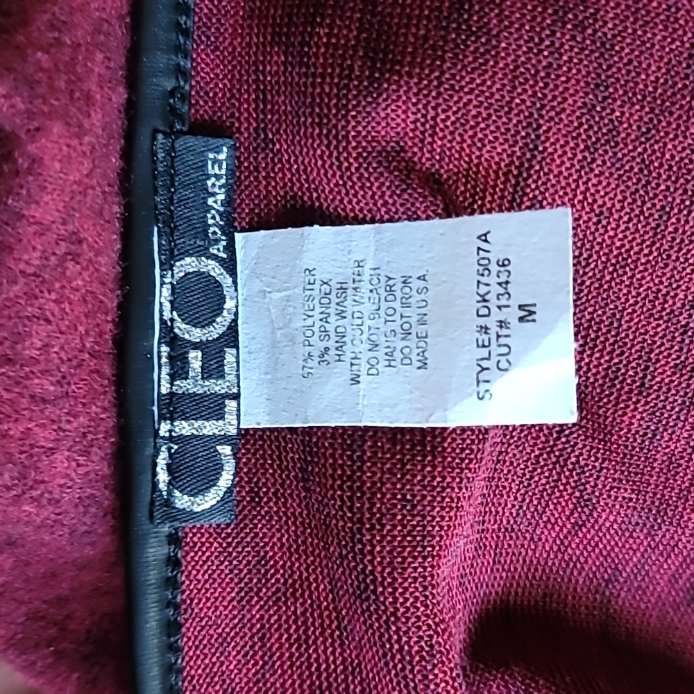 Cleo Dark Maroon Asymmetrical Dress EUC - Picture 7 of 12